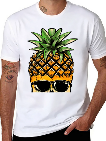 Cool Pineapple Graphic Tee - Black T-Shirt