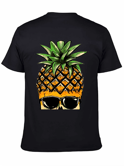 Cool Pineapple Graphic Tee - Black T-Shirt