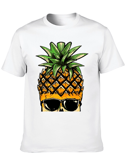 Cool Pineapple Graphic Tee - Black T-Shirt