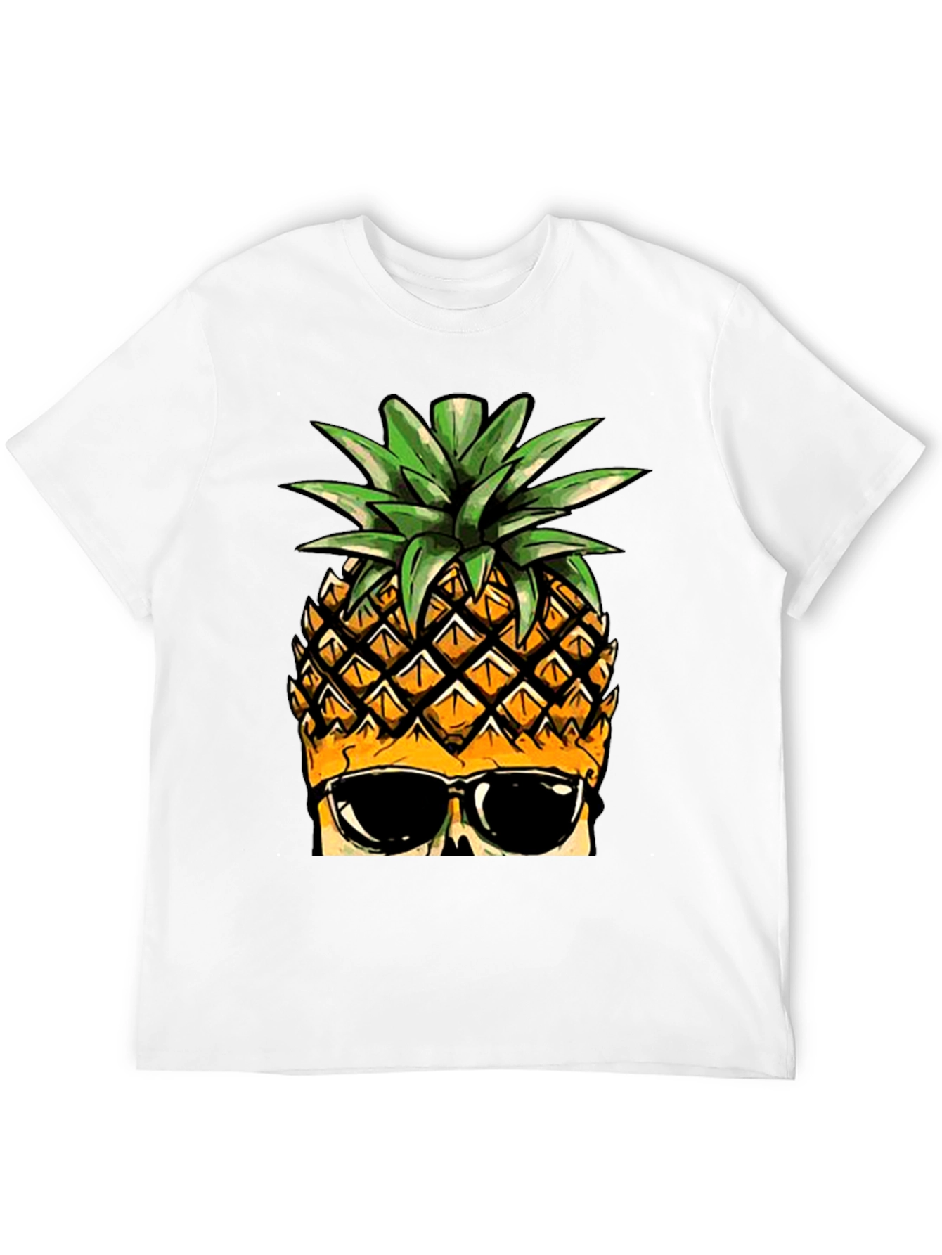 Cool Pineapple Graphic Tee - Black T-Shirt