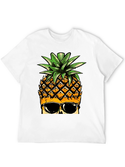 Cool Pineapple Graphic Tee - Black T-Shirt