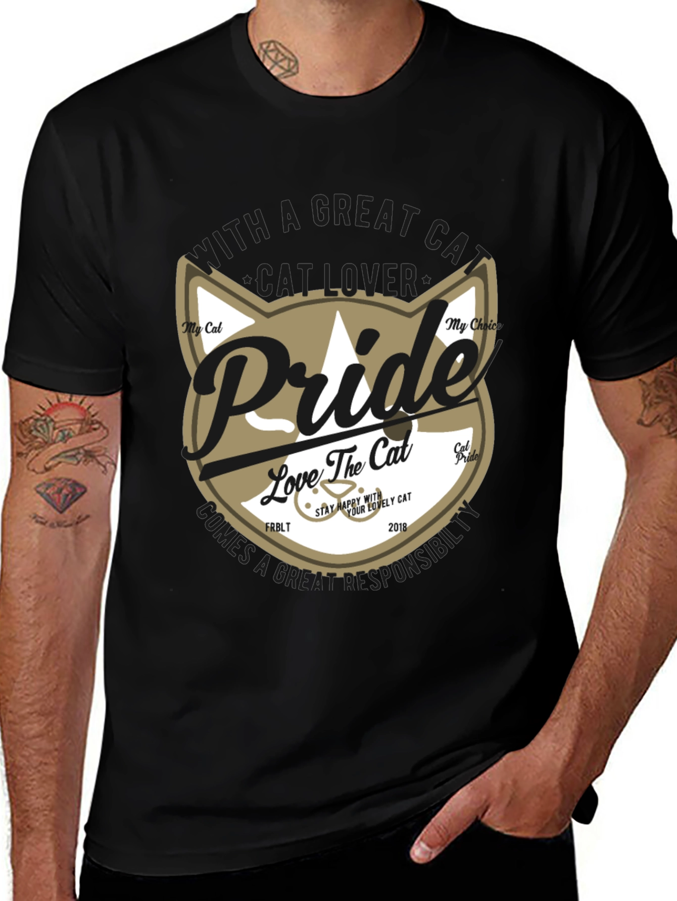 Pride Cat Lover Graphic Tee