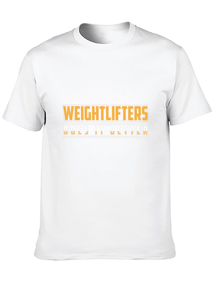 Weightlifters Do It Better Black Graphic Tee