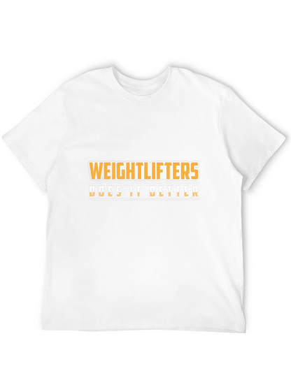 Weightlifters Do It Better Black Graphic Tee