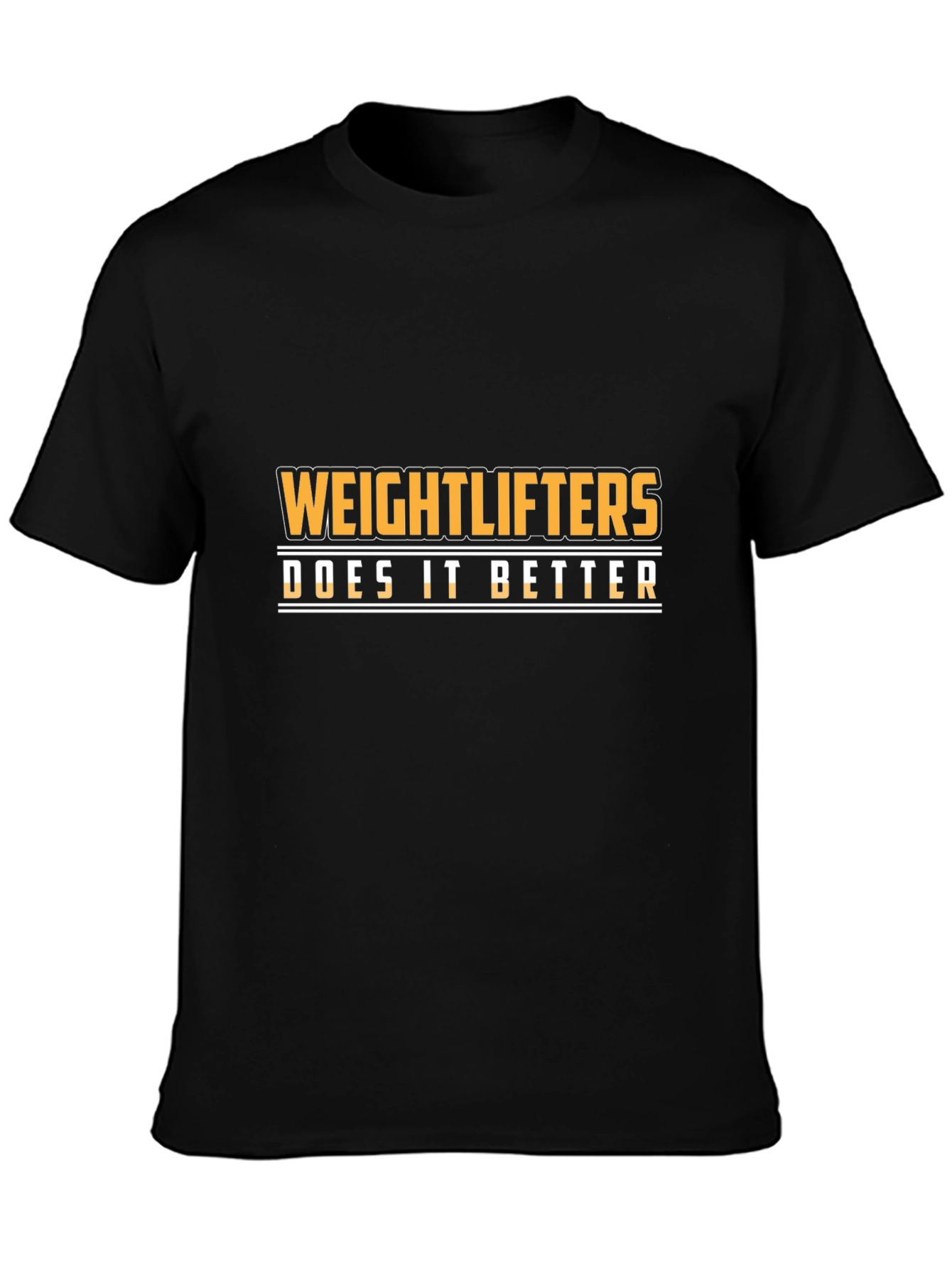 Weightlifters Do It Better Black Graphic Tee