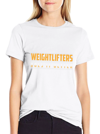 Weightlifters Do It Better Black Graphic Tee