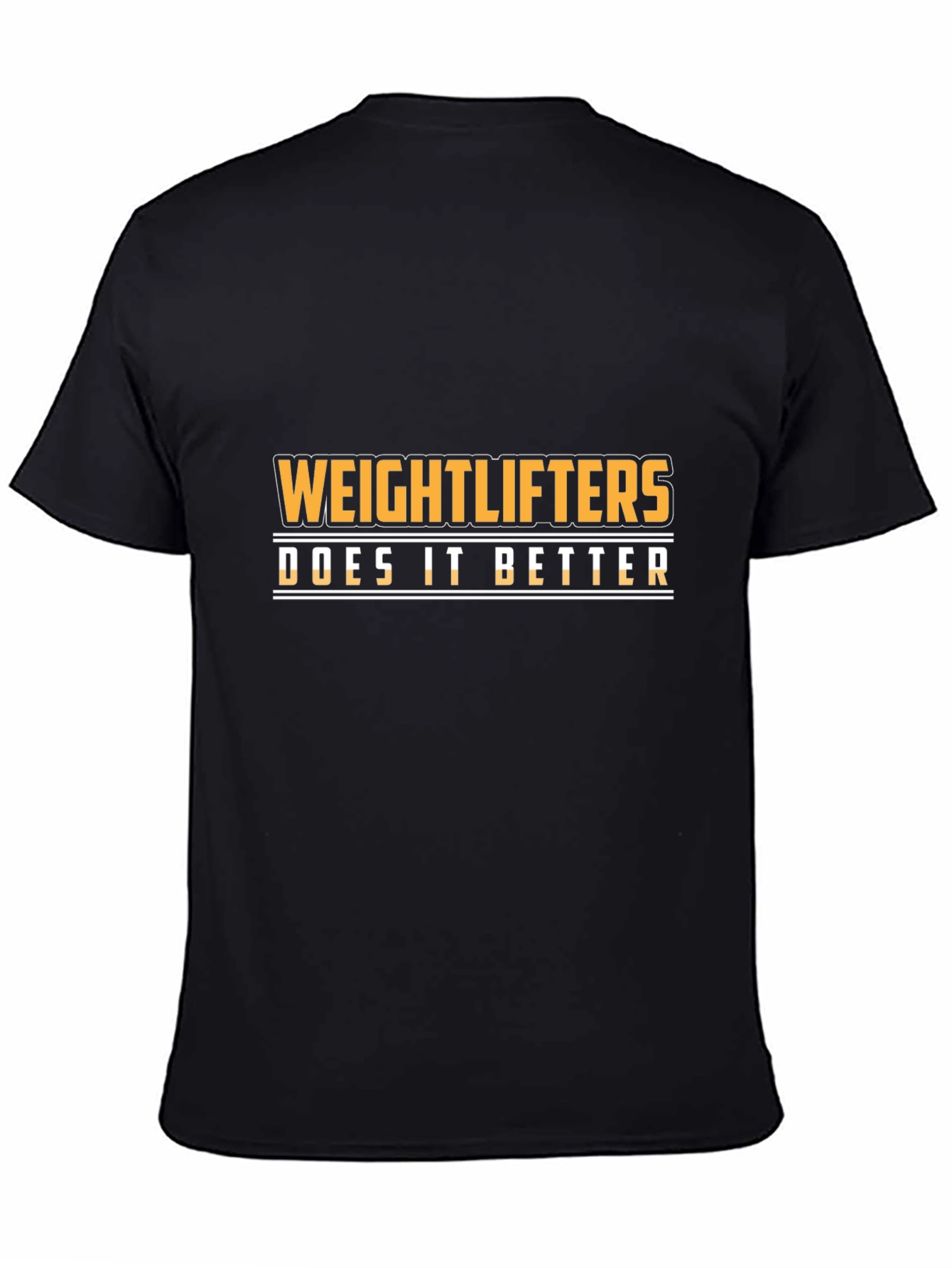 Weightlifters Do It Better Black Graphic Tee