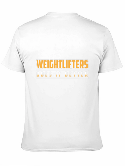 Weightlifters Do It Better Black Graphic Tee