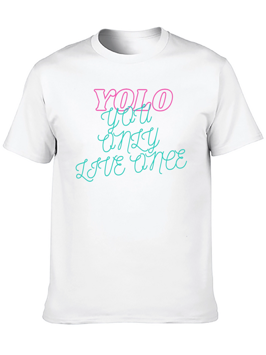 YOLO Graphic Tee - You Only Live Once Black T-Shirt