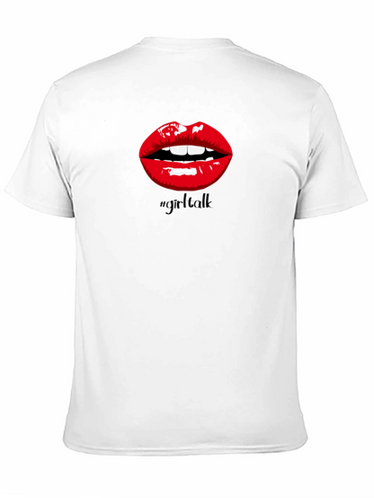 Girl Talk Lips Graphic Tee - Bold Statement Shirt