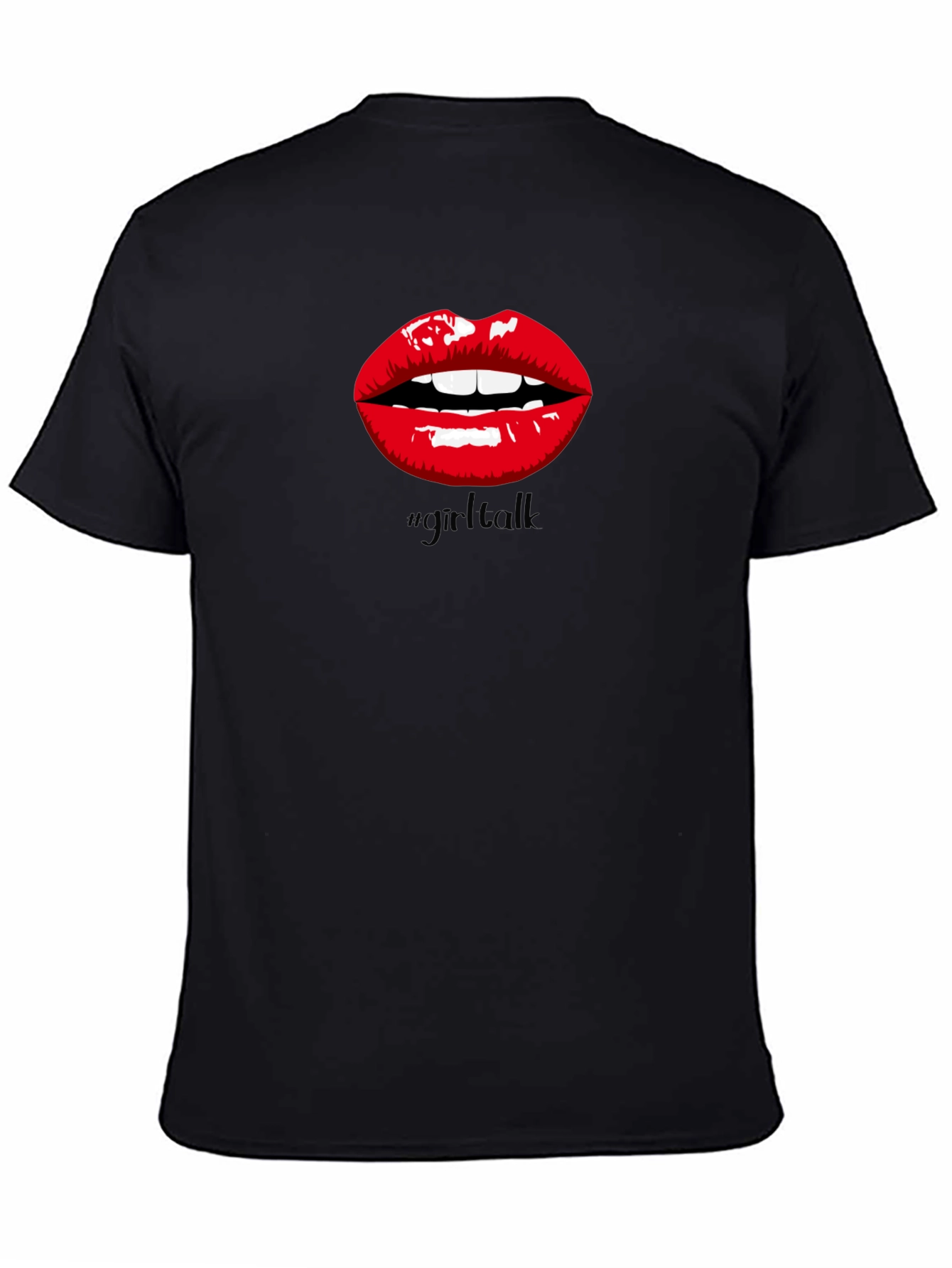 Girl Talk Lips Graphic Tee - Bold Statement Shirt