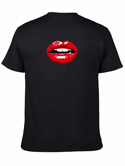Girl Talk Lips Graphic Tee - Bold Statement Shirt