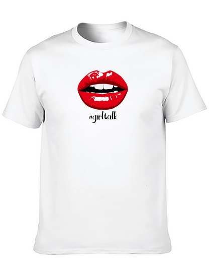 Girl Talk Lips Graphic Tee - Bold Statement Shirt