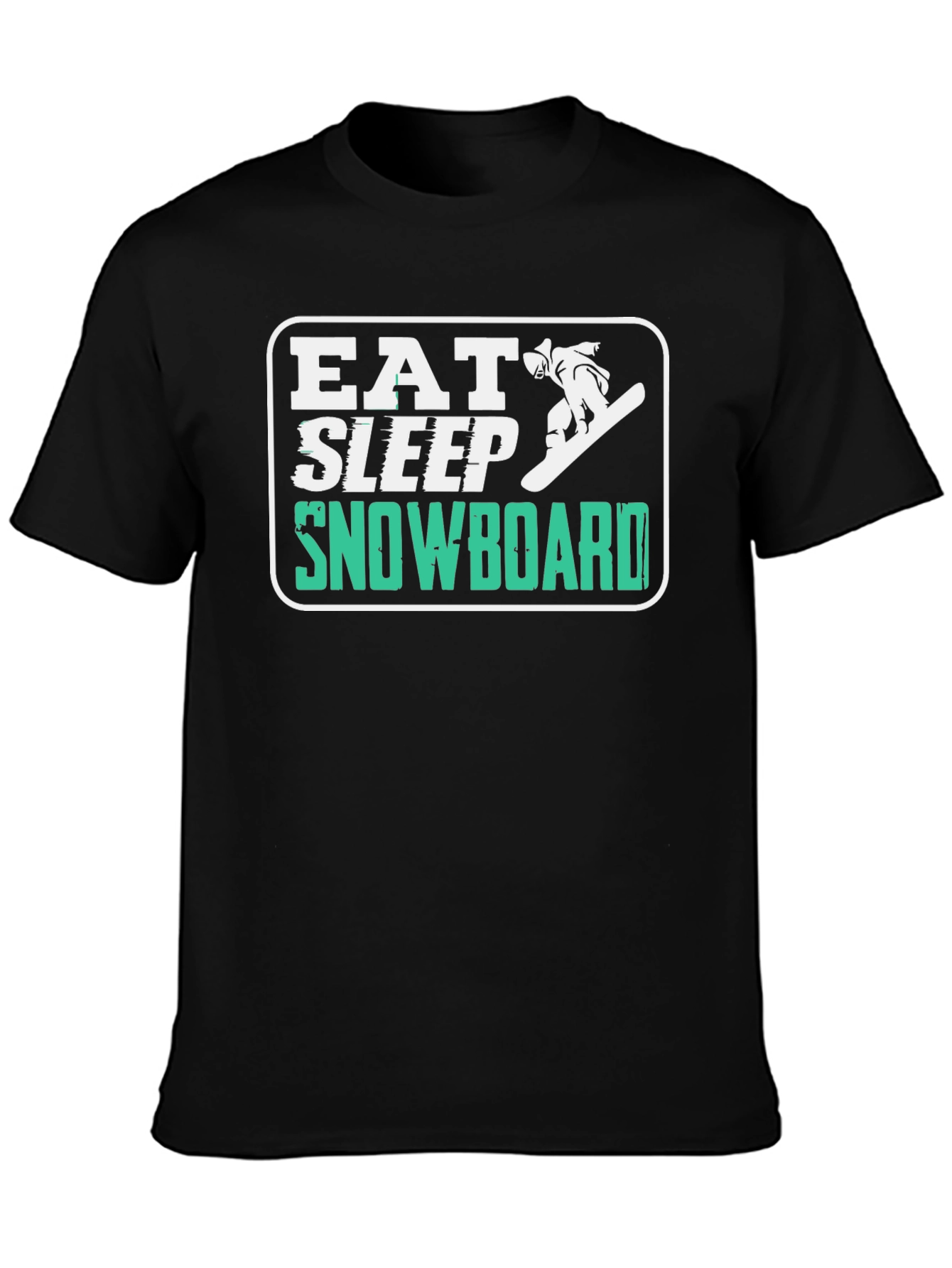 Eat Sleep Snowboard T-Shirt - Fun Graphic Tee