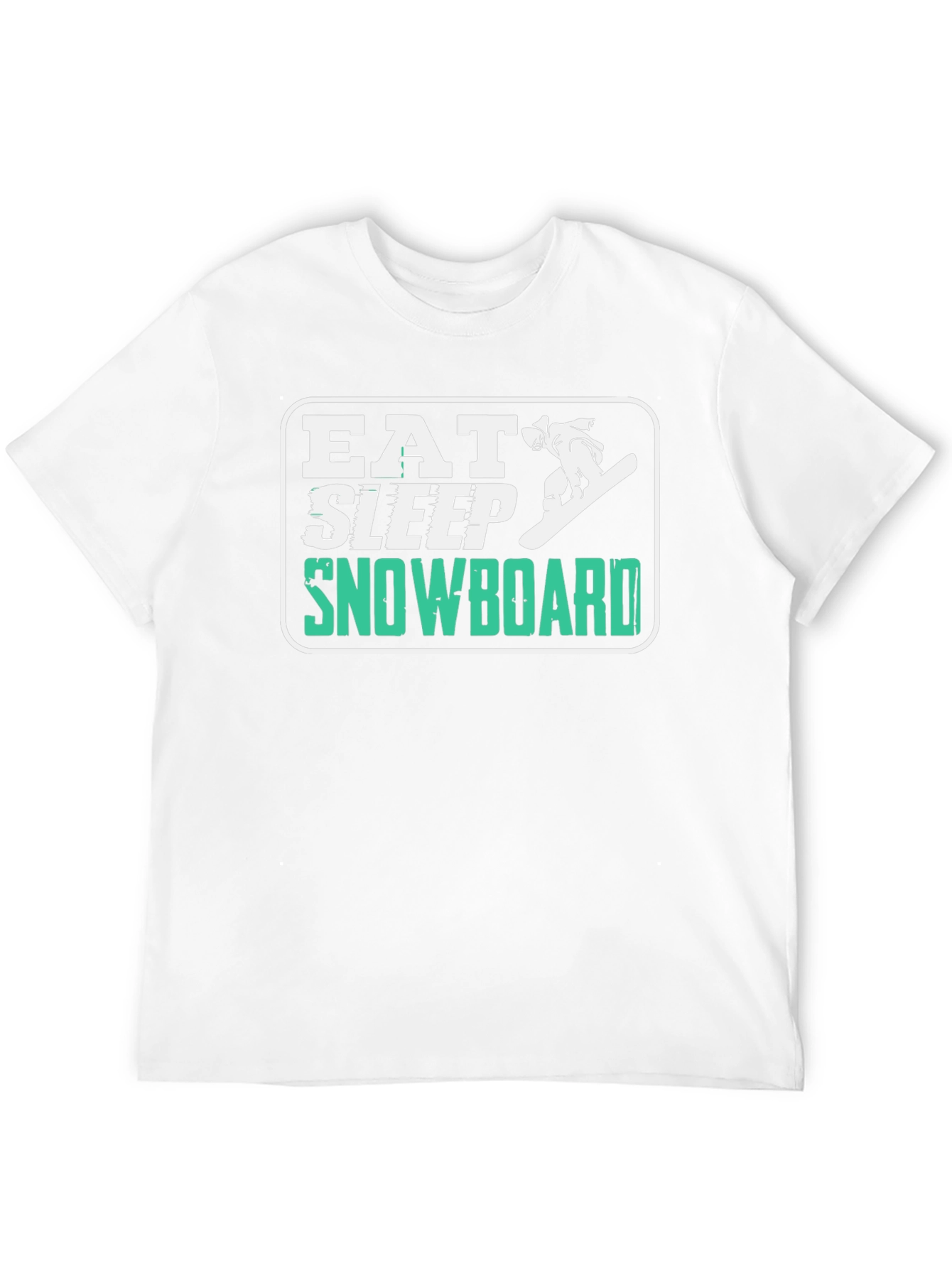 Eat Sleep Snowboard T-Shirt - Fun Graphic Tee