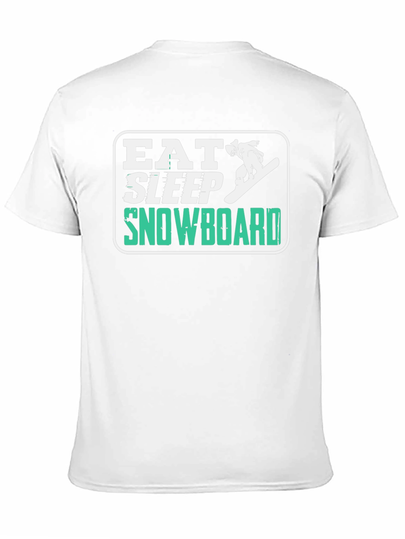 Eat Sleep Snowboard T-Shirt - Fun Graphic Tee