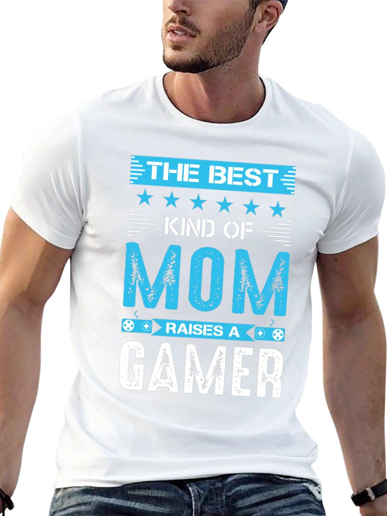 Best Mom Raises a Gamer Graphic Tee