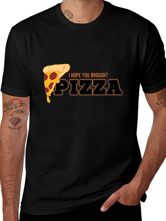 Pizza Lovers Black Graphic Tee