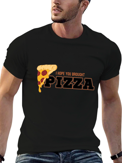 Pizza Lovers Black Graphic Tee