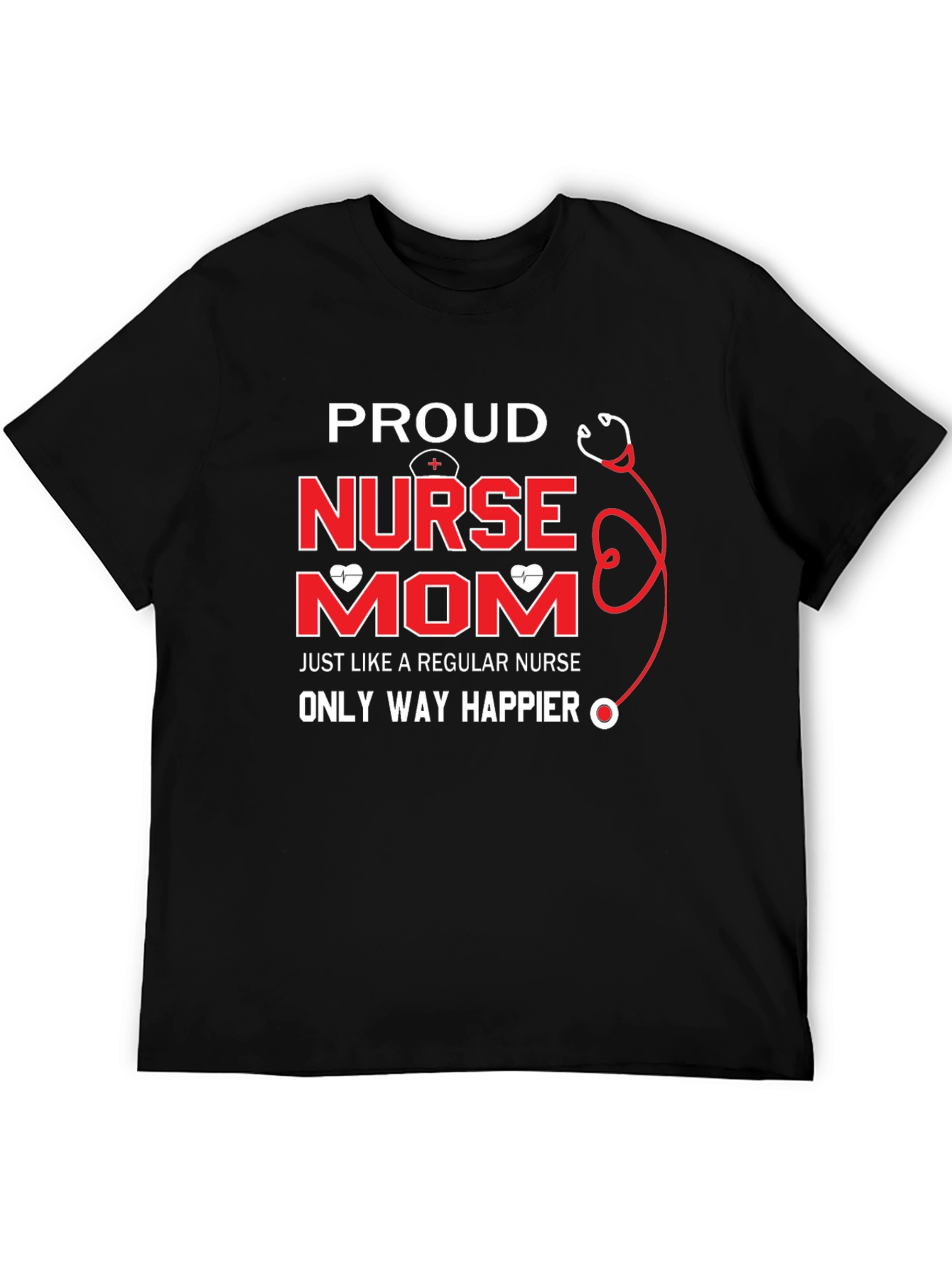 Proud Nurse Mom Graphic T-Shirt
