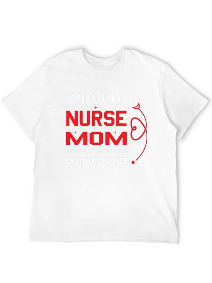Proud Nurse Mom Graphic T-Shirt