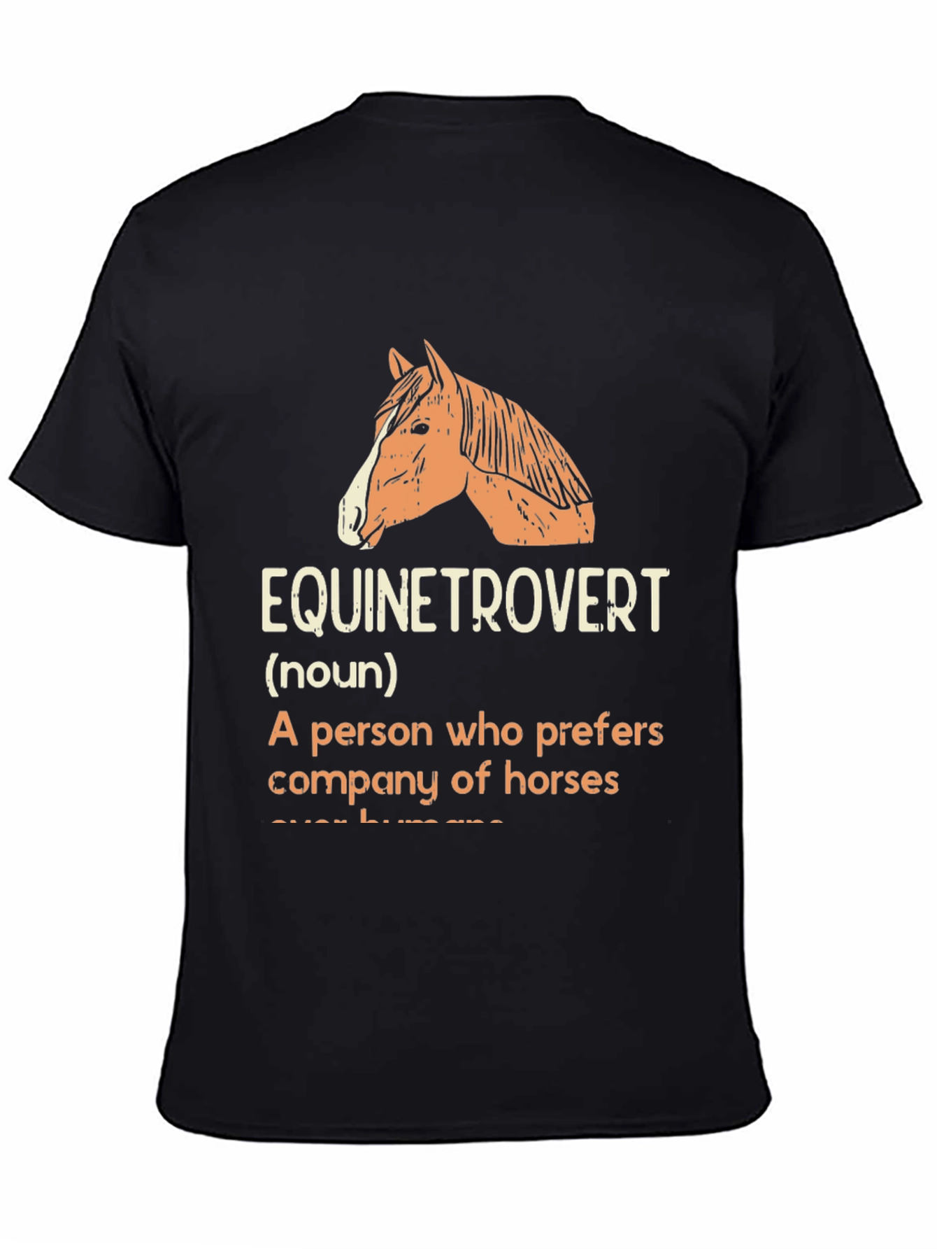 Equinetrovert Horse Lover Graphic T-Shirt