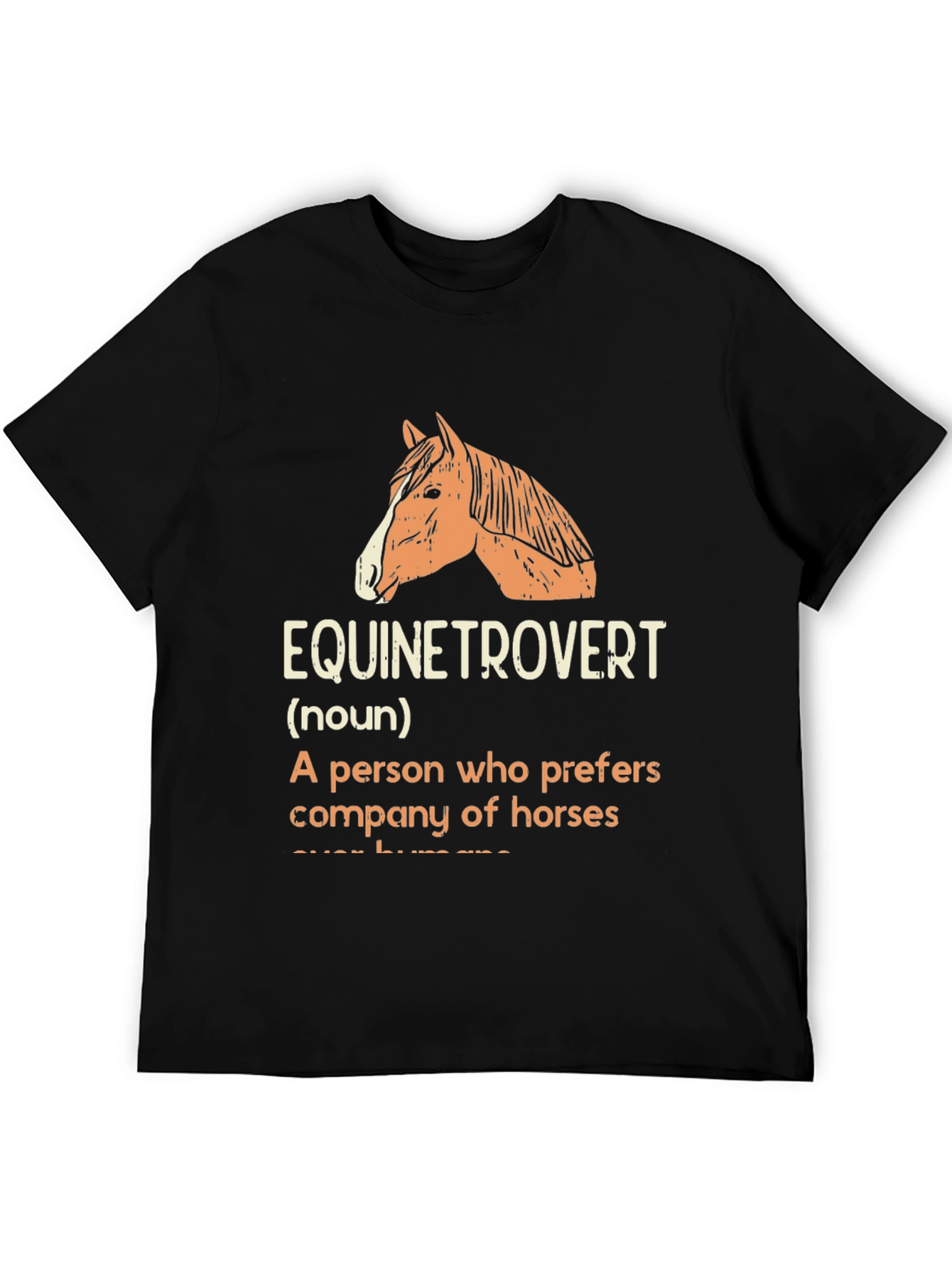 Equinetrovert Horse Lover Graphic T-Shirt