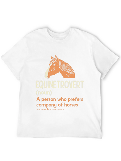 Equinetrovert Horse Lover Graphic T-Shirt
