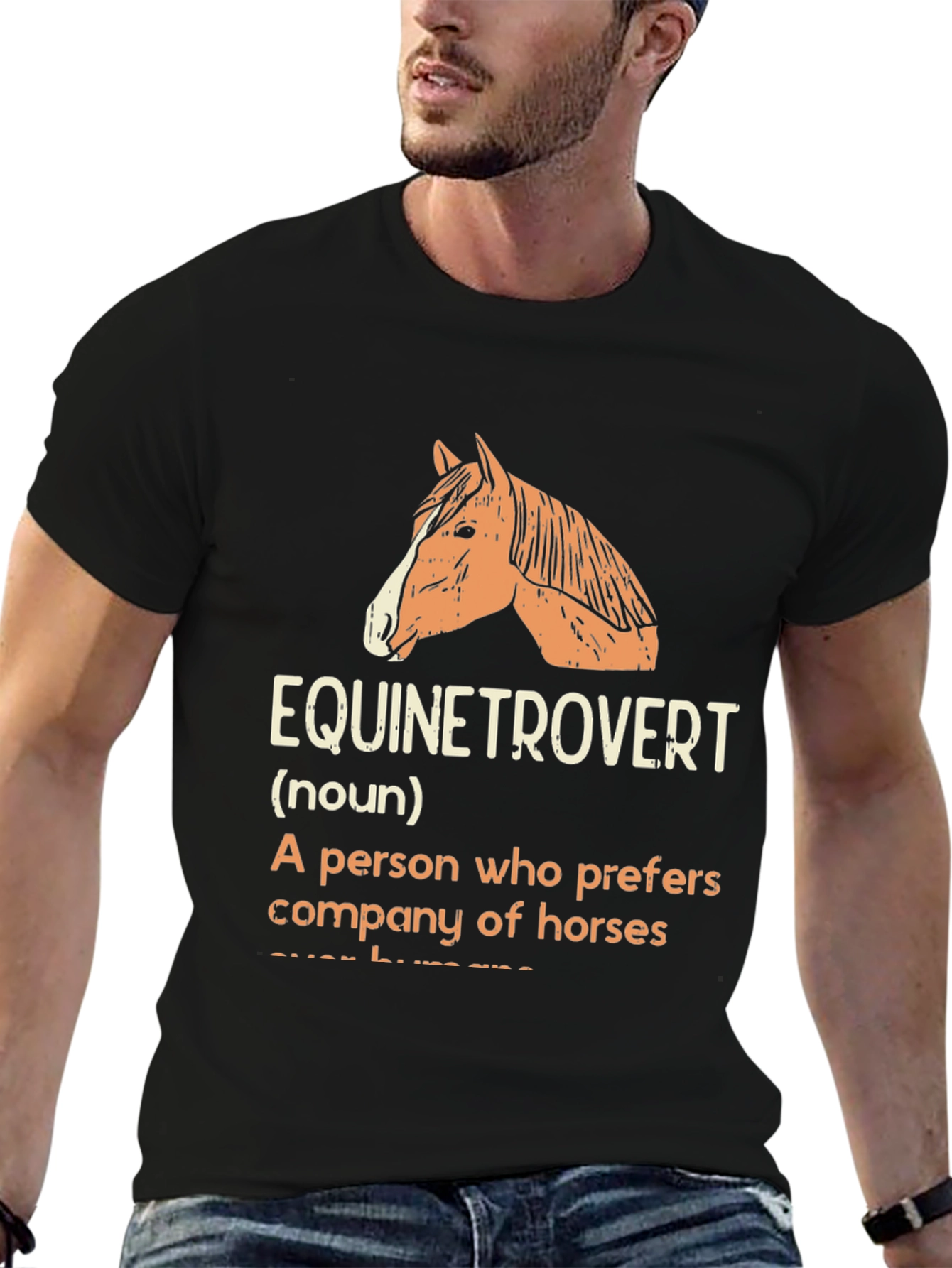 Equinetrovert Horse Lover Graphic T-Shirt