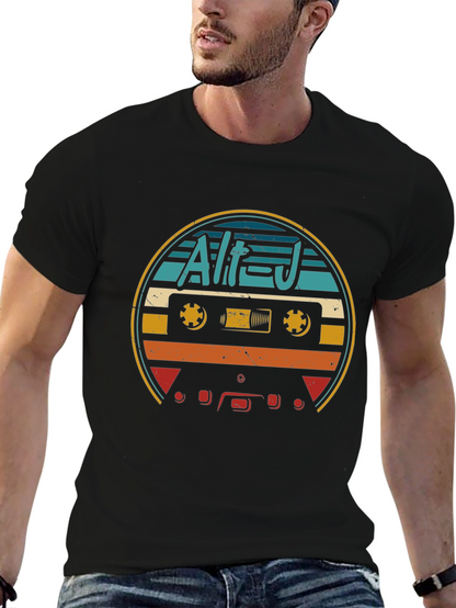 Retro Alt-J Cassette Tape Graphic T-Shirt