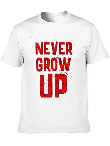 Never Grow Up Graphic Tee - Black