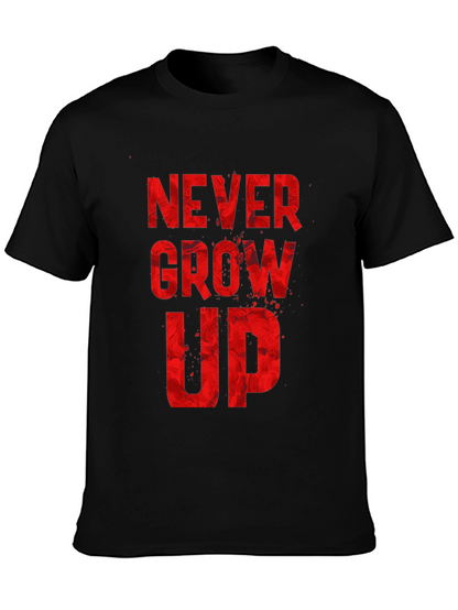 Never Grow Up Graphic Tee - Black