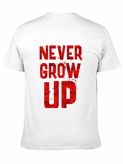 Never Grow Up Graphic Tee - Black