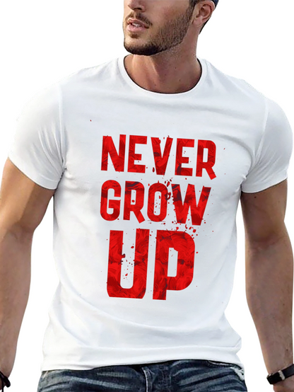 Never Grow Up Graphic Tee - Black