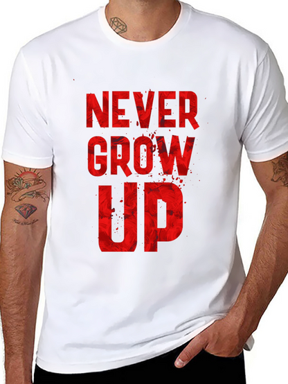 Never Grow Up Graphic Tee - Black