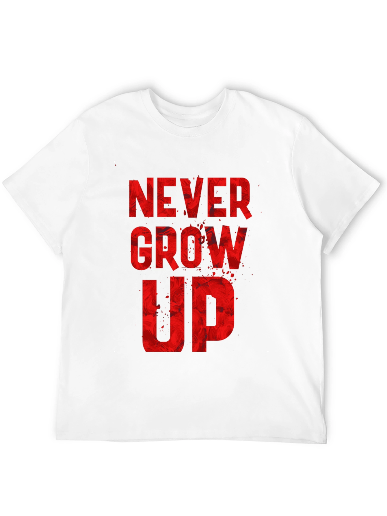 Never Grow Up Graphic Tee - Black
