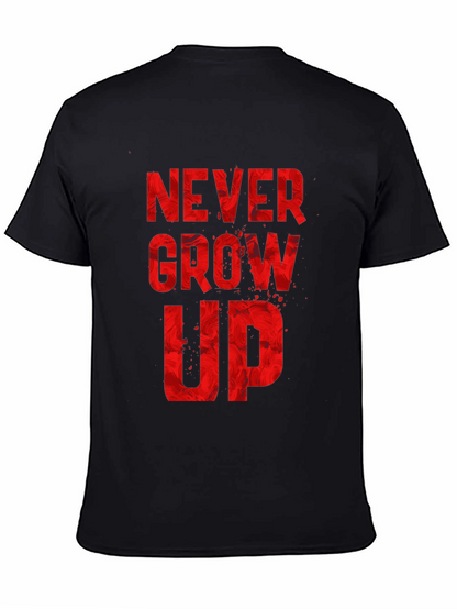 Never Grow Up Graphic Tee - Black