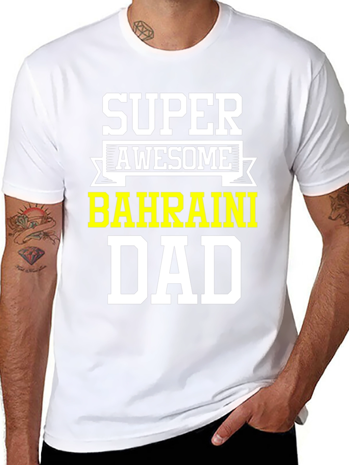 Super Awesome Bahraini Dad T-Shirt