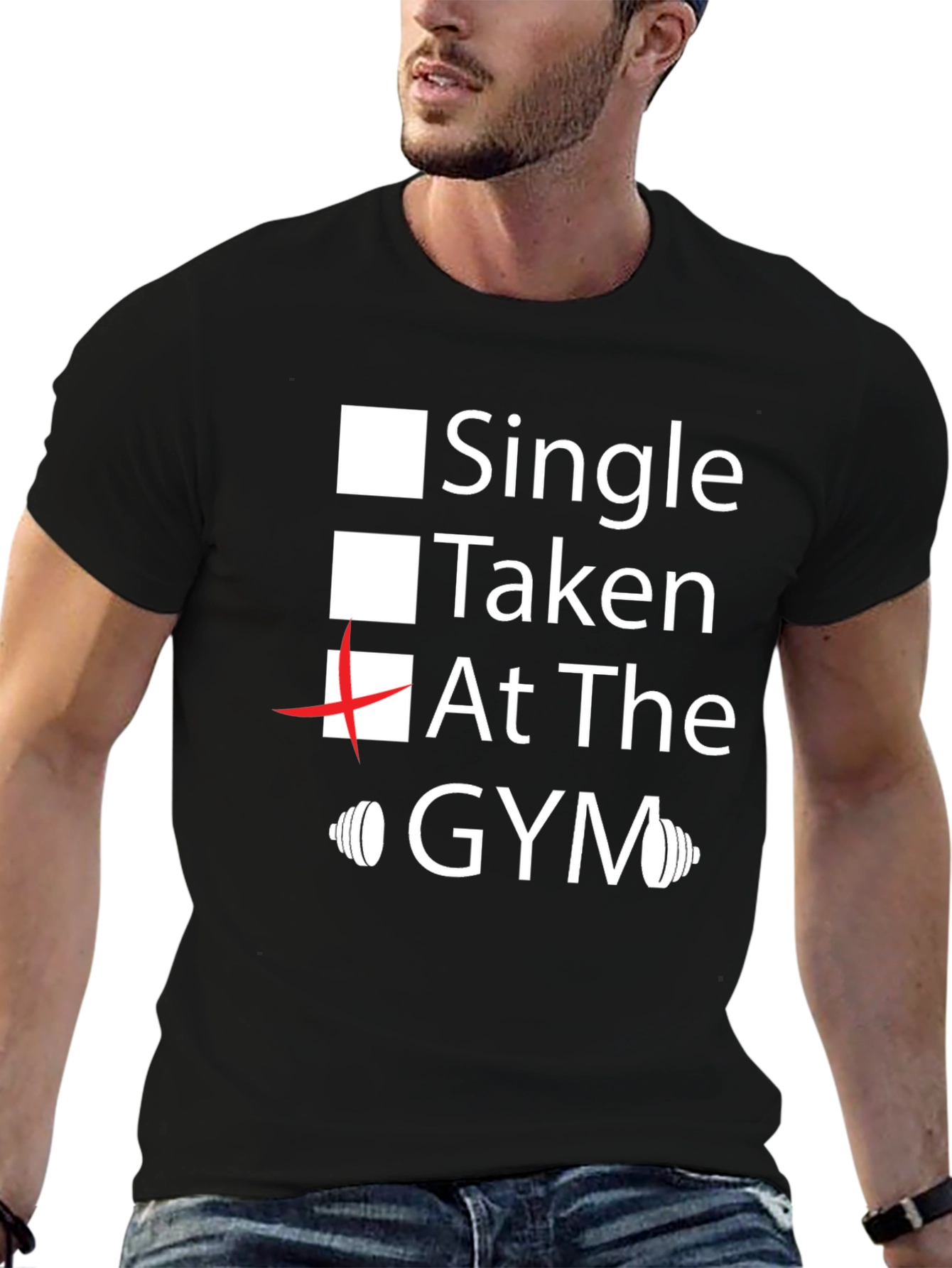 Gym Lover Tee: Single Taken At the Gym T-Shirt
