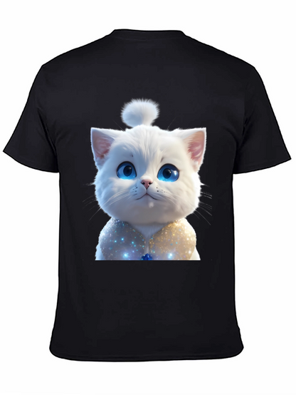 Cute Cat Graphic Tee - Soft & Stylish