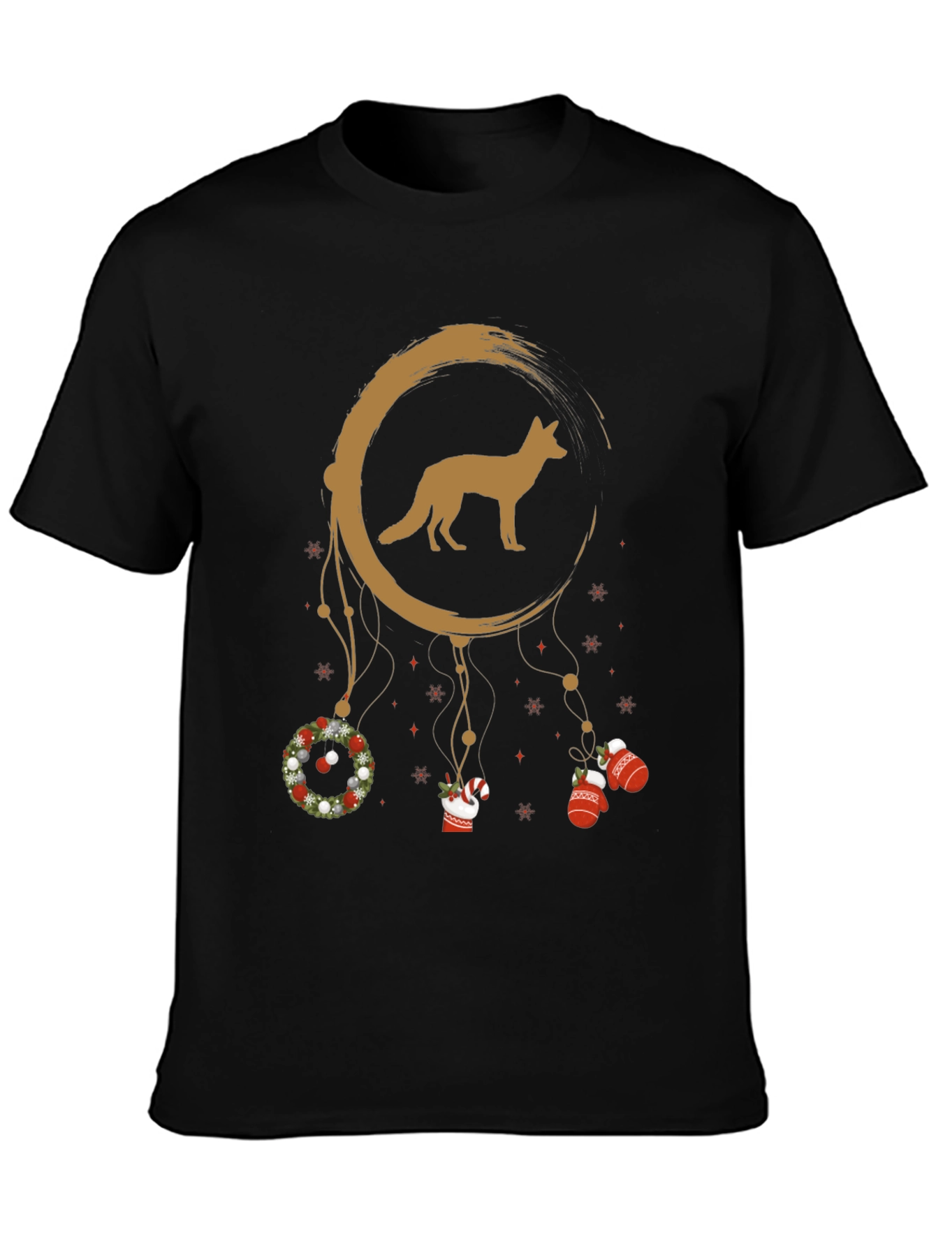 Festive Fox Dreamcatcher Graphic Tee
