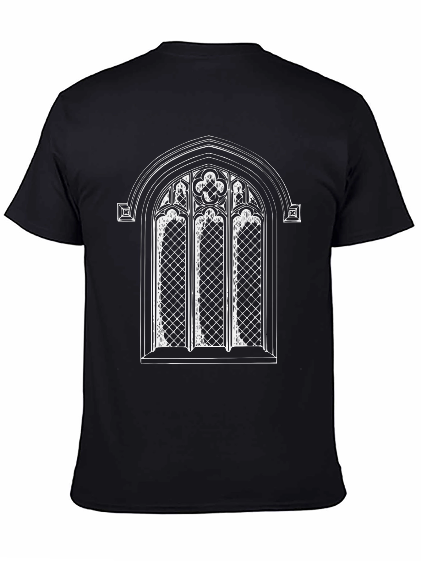 Gothic Window Graphic Tee - Black