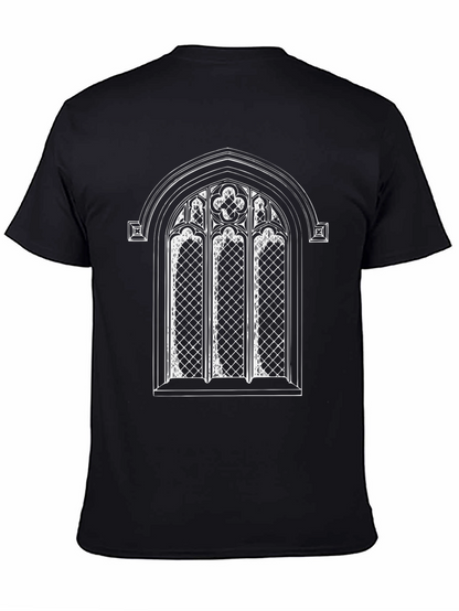 Gothic Window Graphic Tee - Black