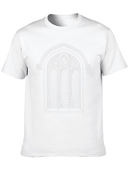 Gothic Window Graphic Tee - Black
