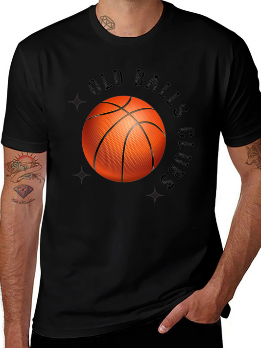 Old Balls Club Graphic Tee - Novelty Basketball T-Shirt