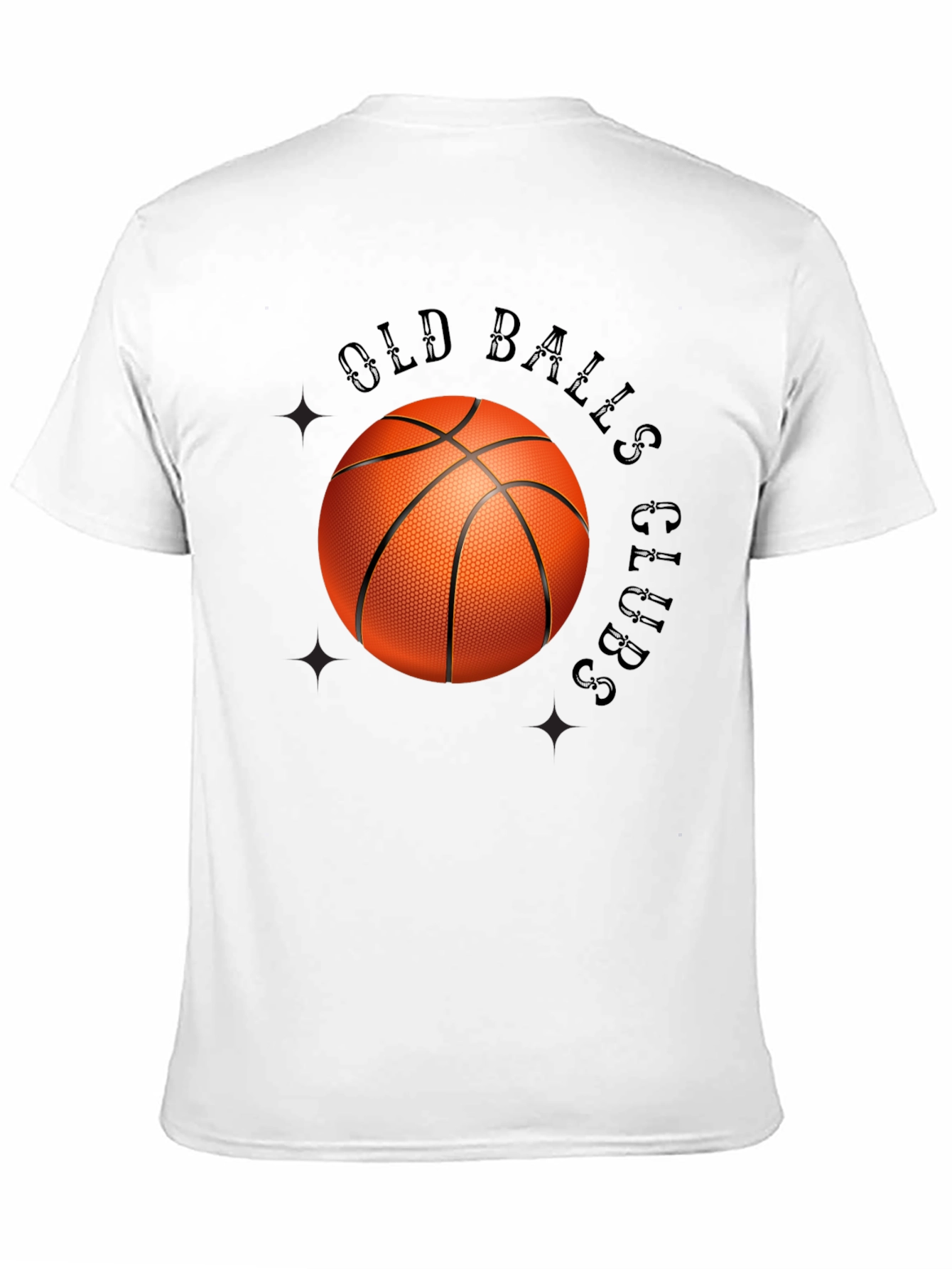 Old Balls Club Graphic Tee - Novelty Basketball T-Shirt