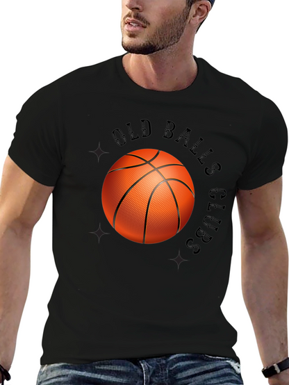 Old Balls Club Graphic Tee - Novelty Basketball T-Shirt