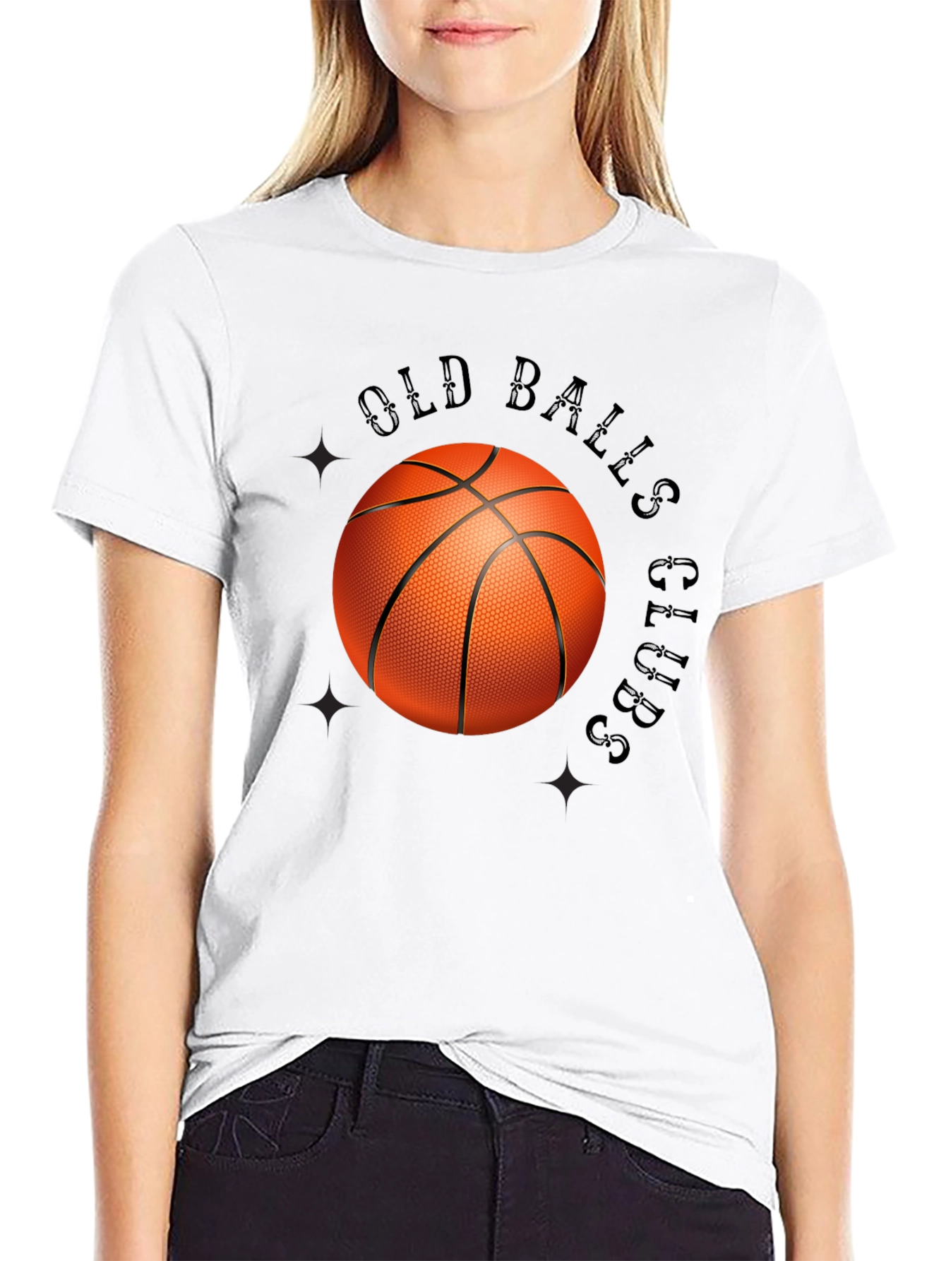 Old Balls Club Graphic Tee - Novelty Basketball T-Shirt