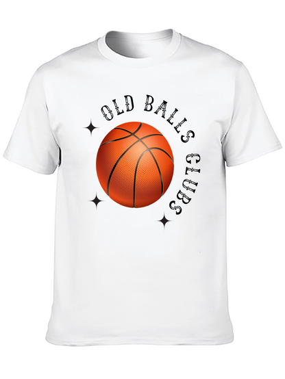 Old Balls Club Graphic Tee - Novelty Basketball T-Shirt