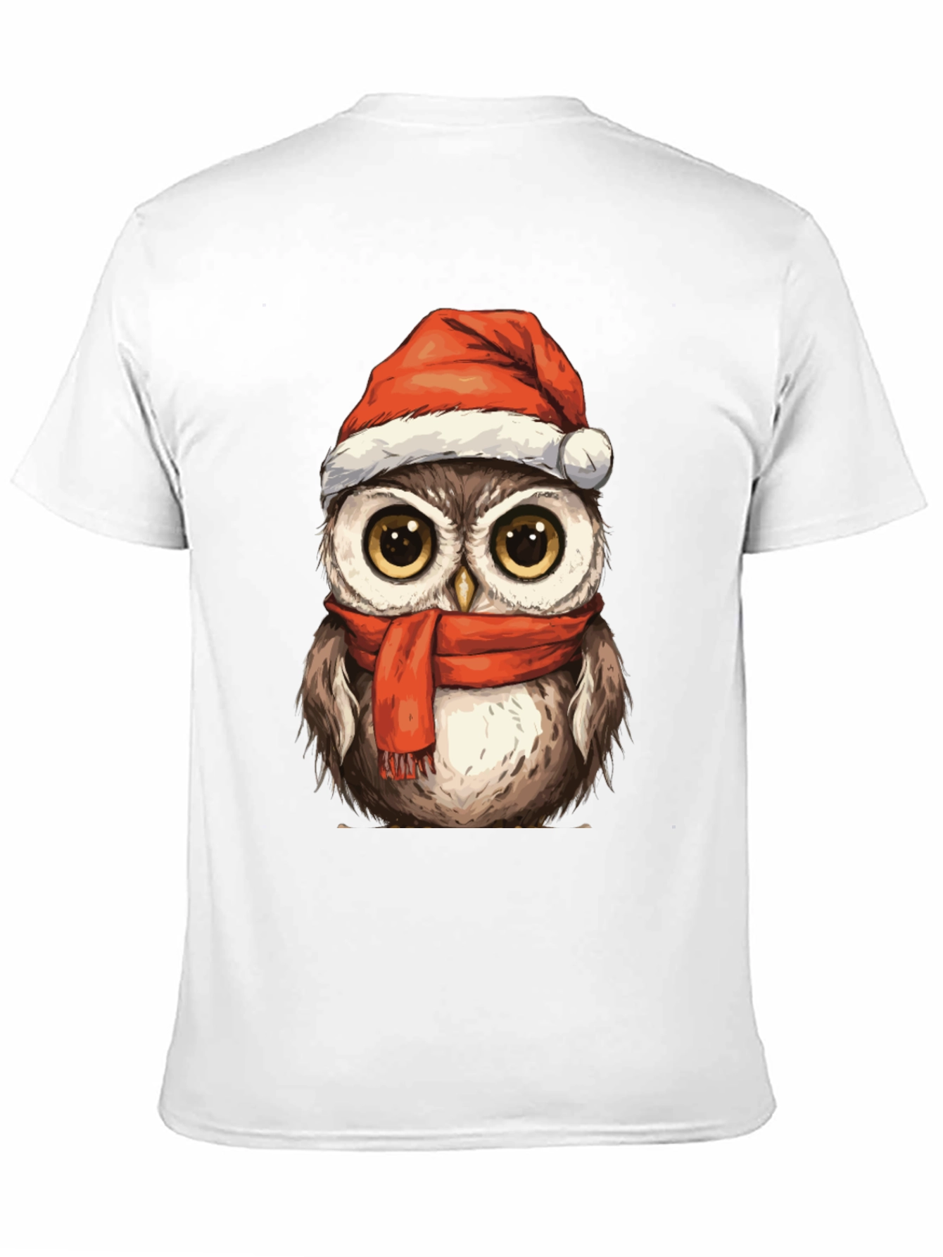 Festive Owl T-Shirt - Holiday Cheer